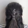 Barrette à cheveux avec clé de sol